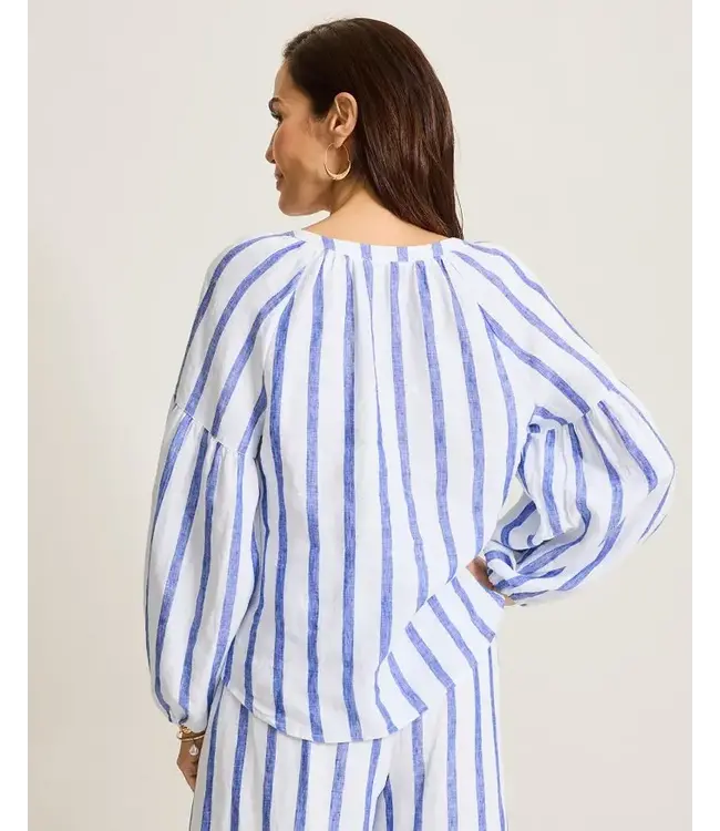 Tommy Bahama Coastalina Linen Tie-Front Top