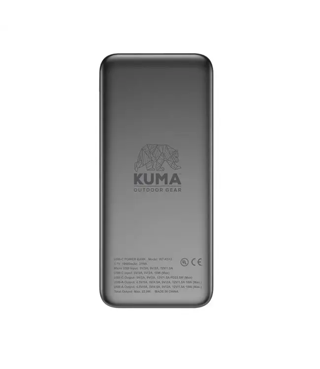 Kuma Portable USB-C Power Bank - 10000 mAh