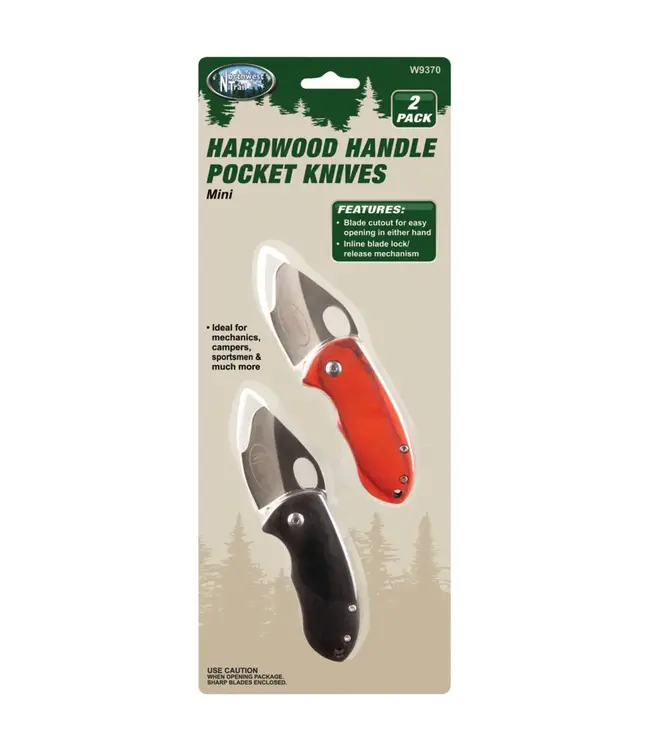 Northwest Trail 2 pk. Wood Handle Pocket Knife Set