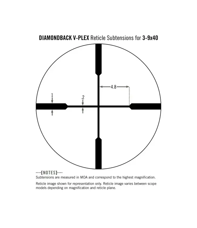 Vortex Diamondback 3-9x40 V-Plex Riflescope