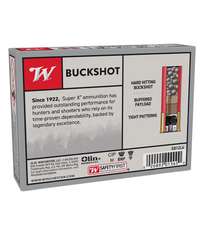 Winchester Super-X Ammo - 12 Gauge, 3.5", 4 Buck