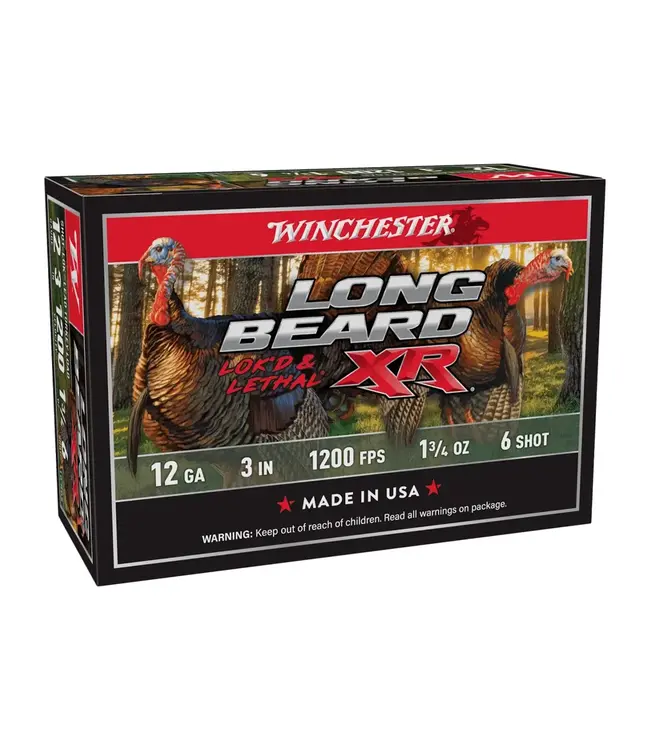 Winchester Long Beard XR - 12 Gauge, 3", 1200 FPS,, 1 3/4 oz, 6 shot