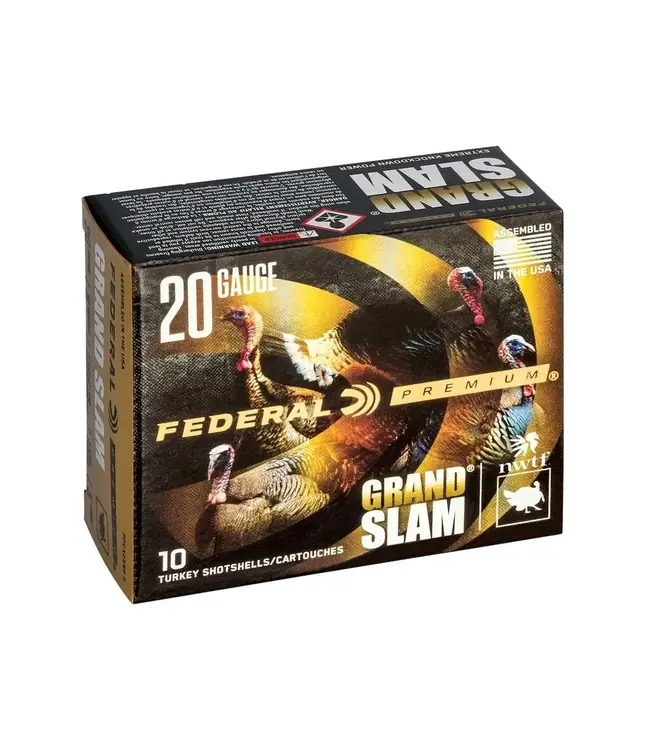 Federal Grand Slam Ammo - 20 Gauge, 5 Shot, 3 in, 1 5/16 oz, 1185 fps