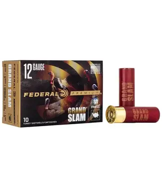 FEDERAL AMMO Federal Grand Slam Ammo - 12 Gauge, 5 Shot, 3 in, 1 3/4 oz, 1200 fps