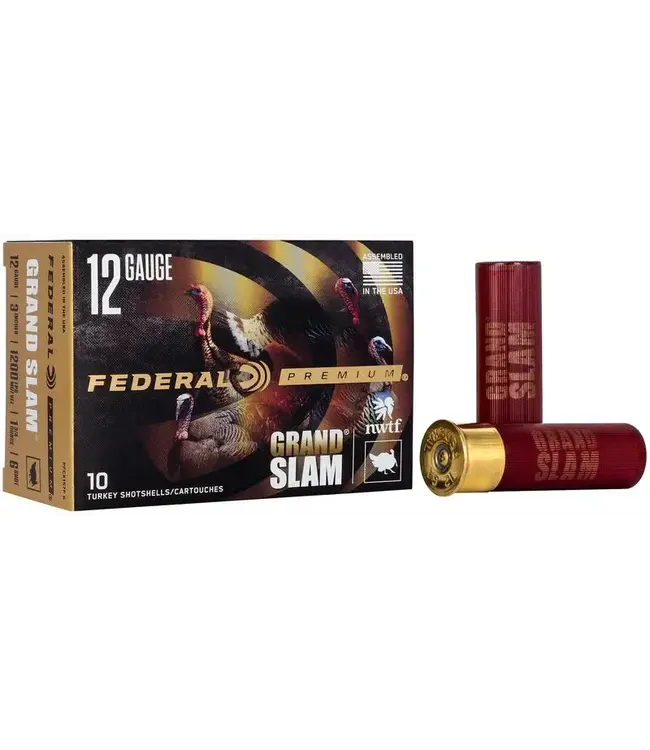 Federal Grand Slam Ammo - 12 Gauge, 6 Shot, 3 in, 1 3/4 oz, 1200 fps
