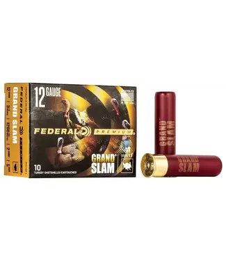 FEDERAL AMMO Federal Grand Slam Ammo - 12 Gauge, 5 Shot, 3 1/2 in, 2 oz, 1200 fps