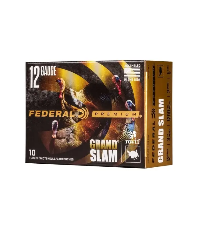Federal Grand Slam Ammo - 12 Gauge, 5 Shot, 3 1/2 in, 2 oz, 1200 fps