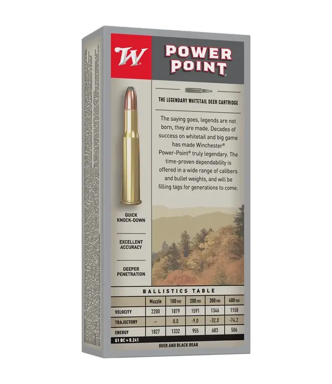 Winchester Power Point Ammo - 30-30 Win, 170 Grain