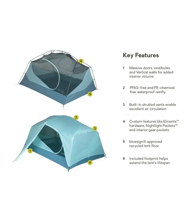 Nemo Equipment Aurora Backpacking Tent & Footprint