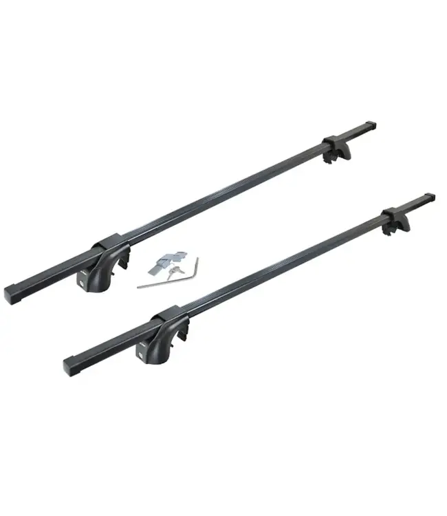 Malone SteelTop Roof Rack - Square Crossbars - Raised, Factory Side Rails - Steel, 58"