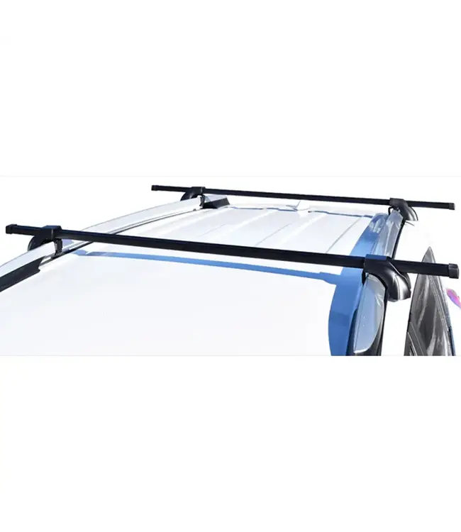 Malone SteelTop Roof Rack - Square Crossbars - Raised, Factory Side Rails - Steel, 58"