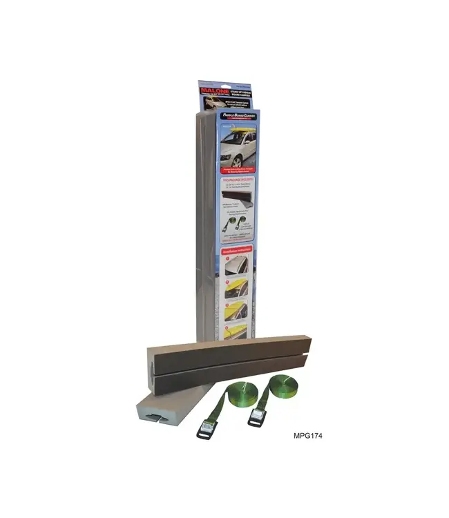 Malone Standard SUP Foam Block Kit with Load Straps - Universal Fit - 24" Long