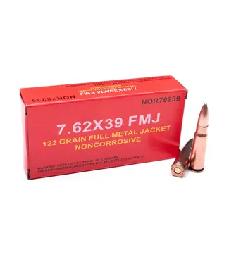 Norinco 7.62x39 122GR FMJ Ammunition [500RND BULK]