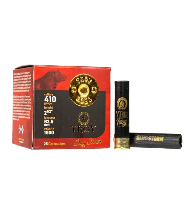 Troy Slug Storm Ammo - 410 Gauge, 2.5", 5/8oz, 1800 FPS