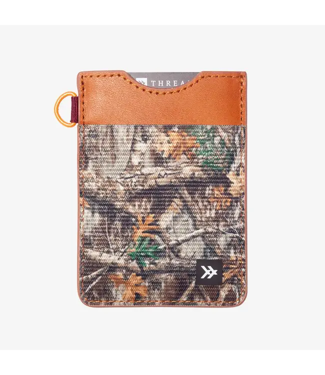 Thread Vertical Leather Wallet