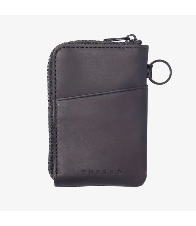 Thread Leather Zipper Wallets