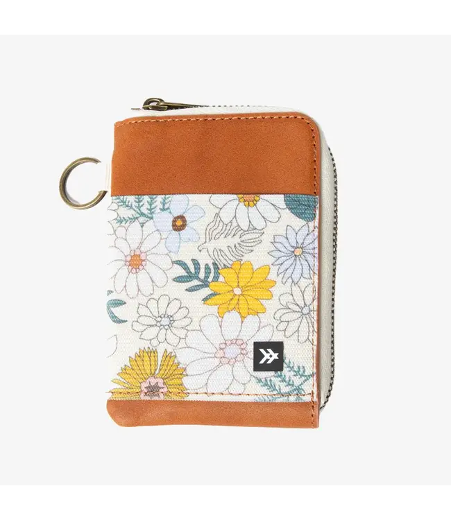 Thread Leather Zipper Wallets