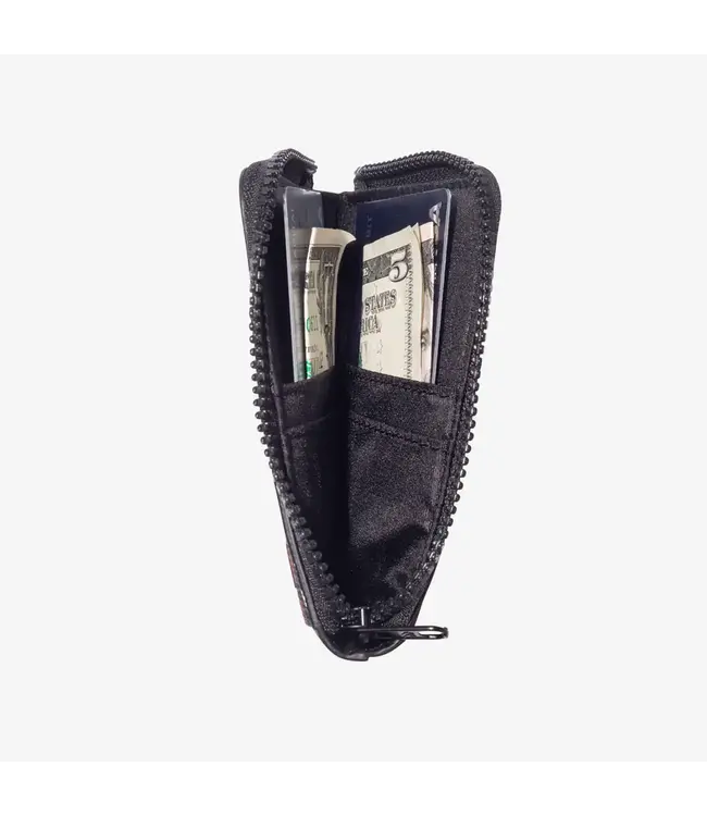 Thread Leather Zipper Wallets
