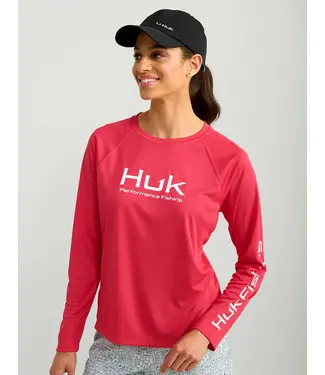 HUK GEAR Huk Gear Women's Pursuit Performance Crew Long Sleeve  Shirt