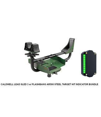 CALDWELL Caldwell Lead Sled 3 w/ Flashbang AR500 Steel Target Hit Indicator Bundle