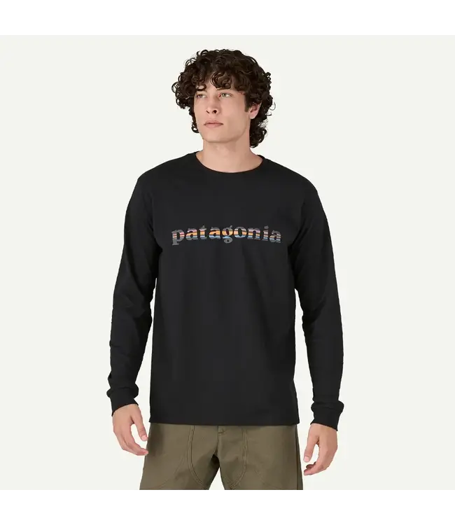 Patagonia Men's Long-Sleeved '73 Text Logo Responsibili-Tee