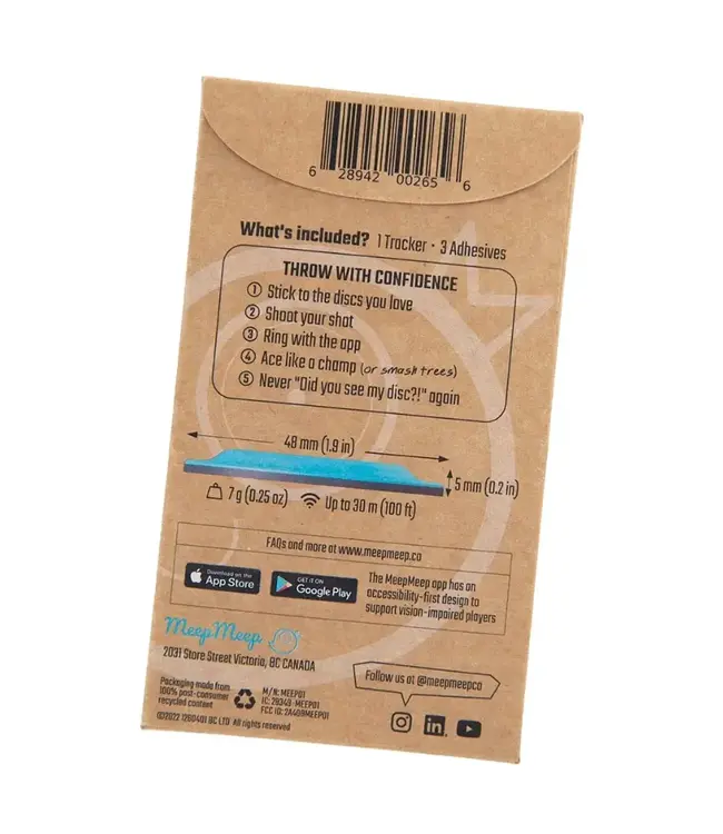 MeepMeep Pilot Stick-on Disc Locator