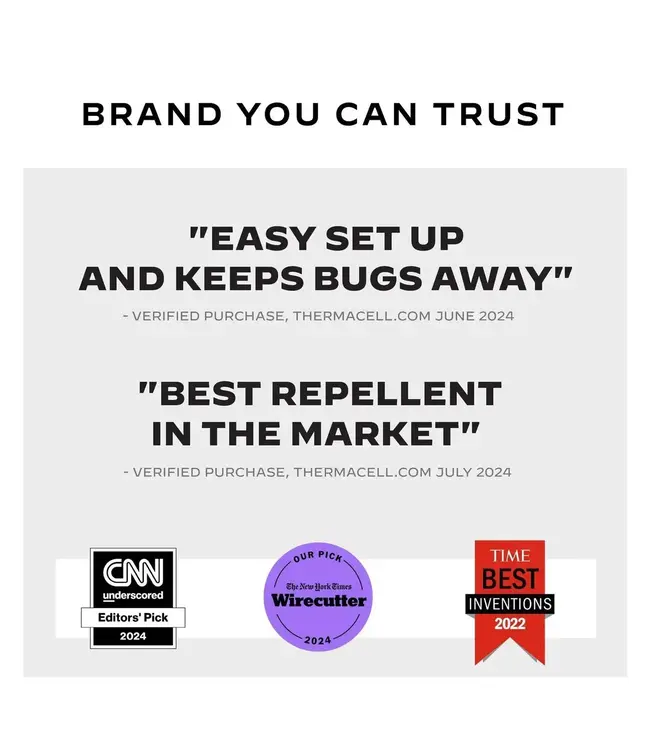 Thermacell EL55 Rechargeable Mosquito Repeller + Glow Light