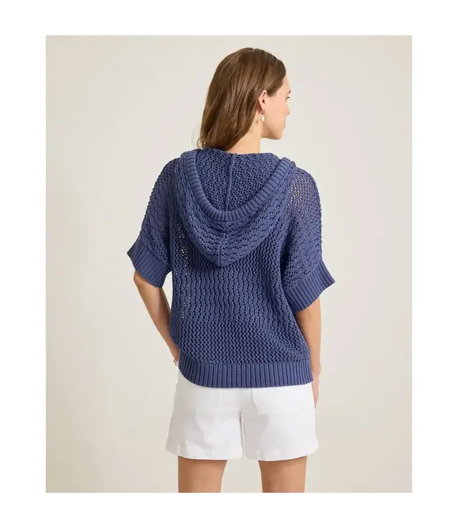 Tommy Bahama Zoe Cotton Open Stitch Baja Hoodie