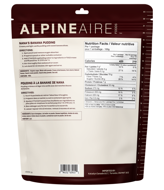 Alpine Aire Nana's Banana Pudding