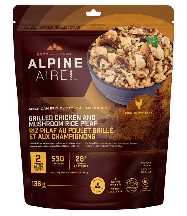 Alpine Aire Grilled Chicken and Mushroom Wild Rice Pilaf