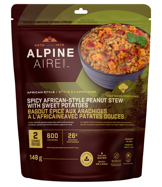 Alpine Aire Spicy African Peanut Stew with Sweet Potatoes