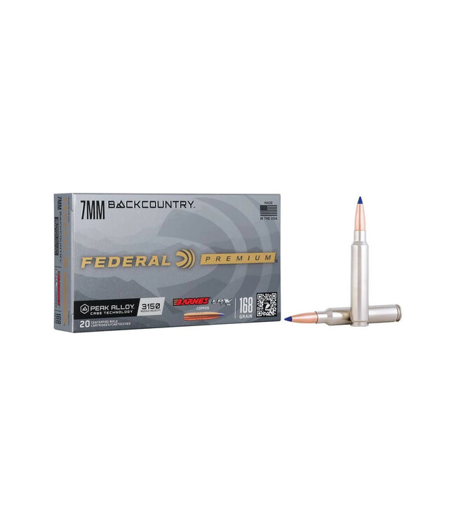 Federal Premium 7MM BACKCOUNTRY 168GR Barnes LRX Copper
