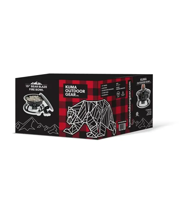 Kuma Bear Blaze Fire Bowl - 19"