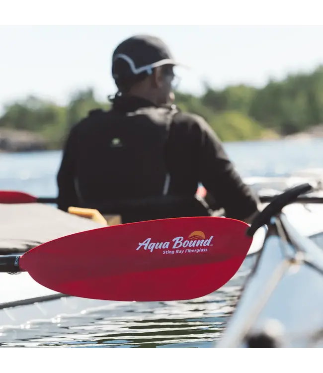 Aqua Bound Sting Ray Fiberglass 2-Piece Snap-Button Kayak Paddle