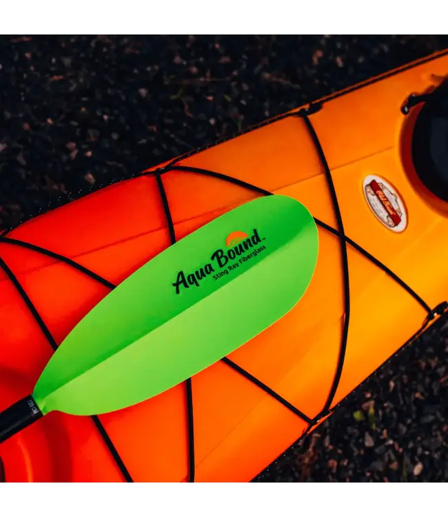 Aqua Bound Sting Ray Fiberglass 2-Piece Snap-Button Kayak Paddle