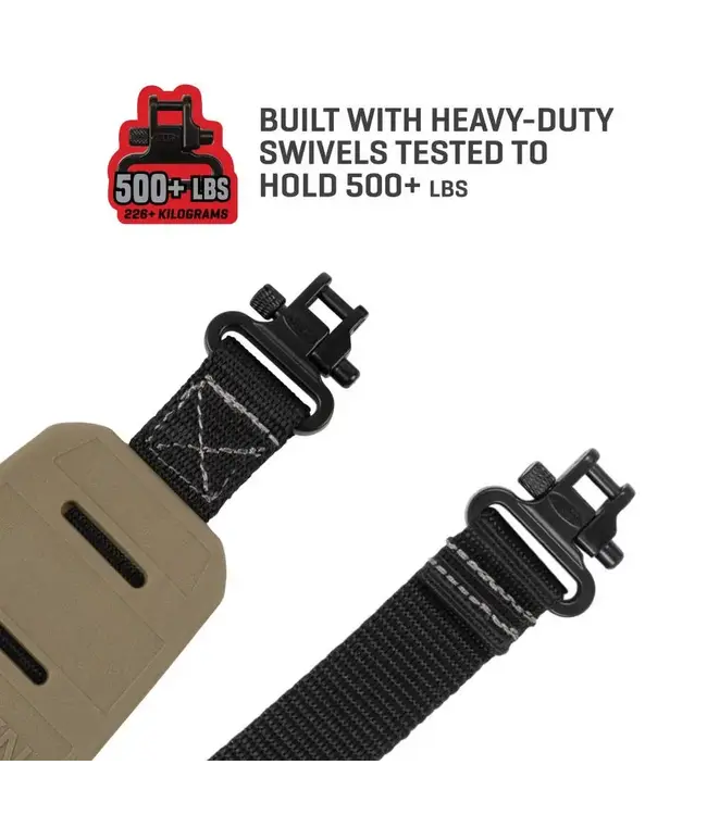 The Allen Company KLNG Traction Rifle Sling, Molded Rubber, FDE