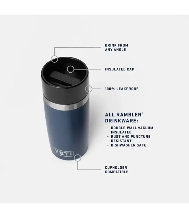 Yeti Rambler 12 oz Travel Bottle  With Commuter Cap