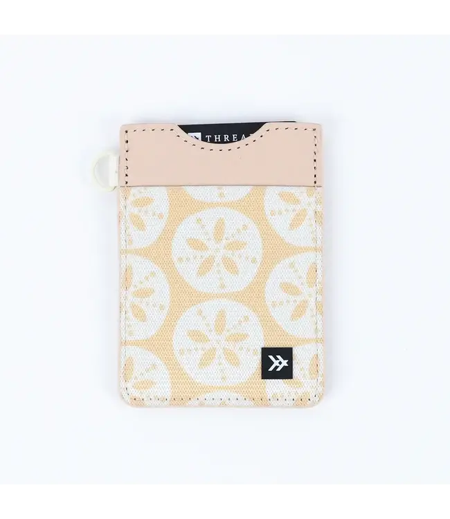 Thread Vertical Leather Wallet