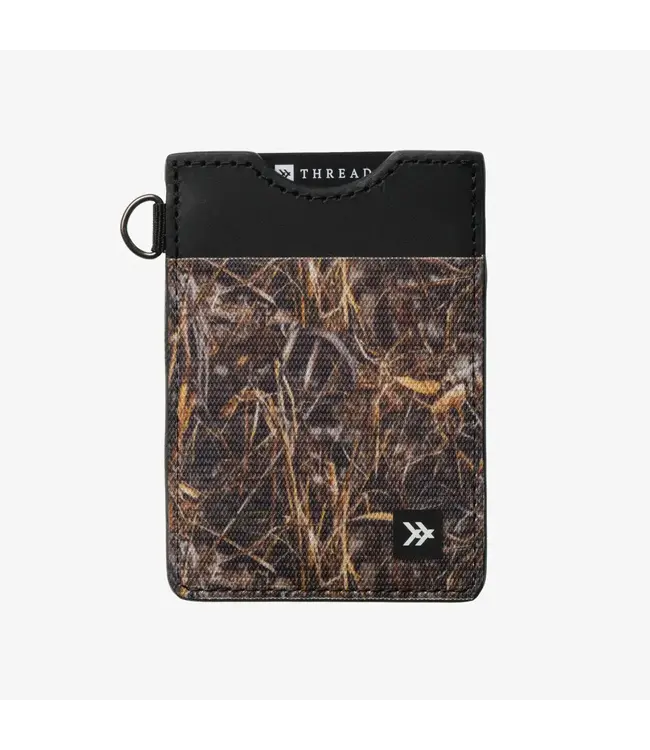 Thread Vertical Leather Wallet