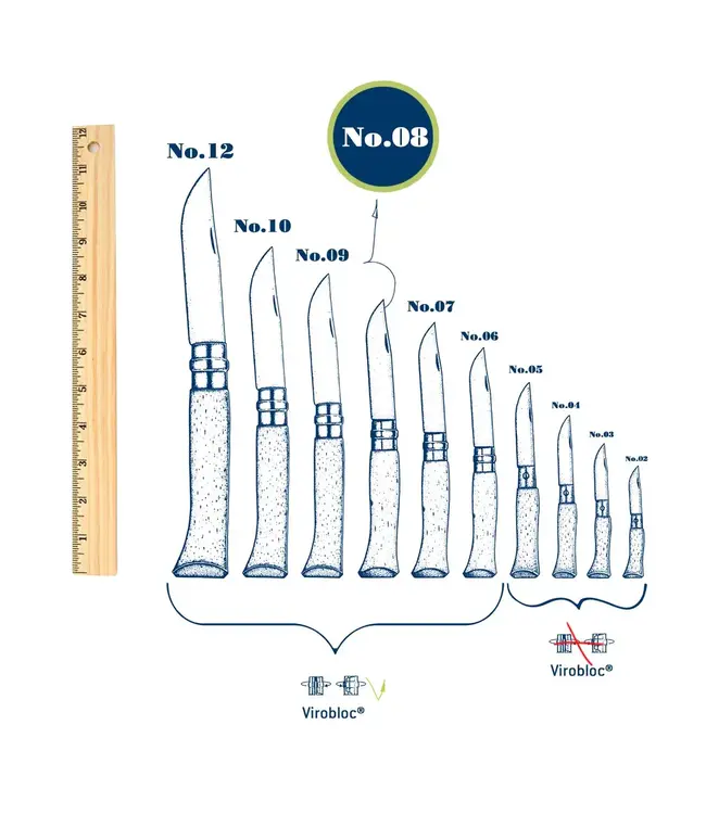 Opinel No.08 Carbon Steel Folding Knife