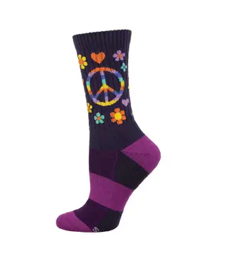 SOCK SMITH Socksmith Peace, Love, and Flower Power Socks