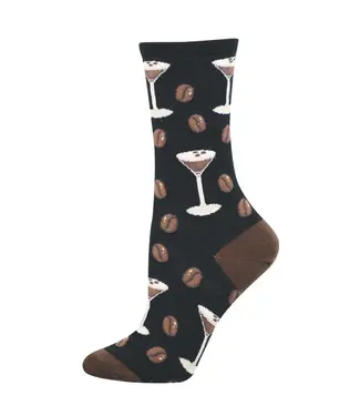 SOCK SMITH Sock Smith Espresso Martini Cotton Crew Socks