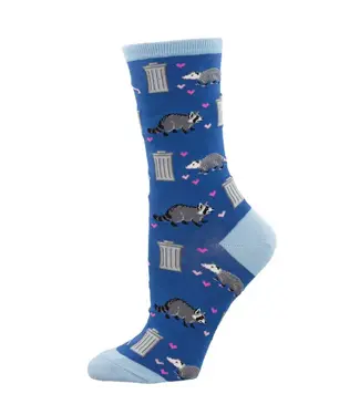 SOCK SMITH Socksmith Trashy Love Cotton Crew Socks