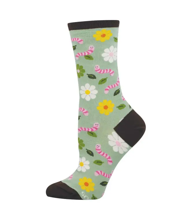 Sock Smith Wiggly Worm Cotton Crew Socks