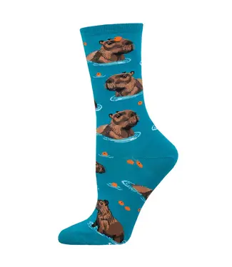 SOCK SMITH Socksmith Capybara Chill Cotton Crew Socks
