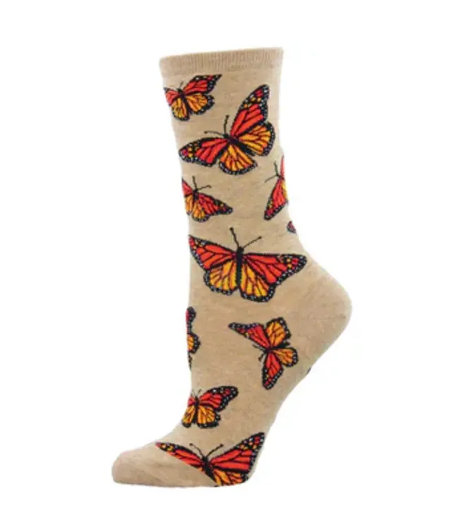 Sock Smith Social Butterfly Cotton Crew Socks
