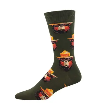 SOCK SMITH Socksmith Smokey Face Cotton Crew Socks