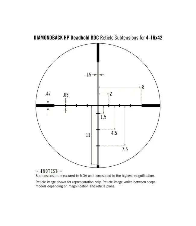 Vortex Diamondback HP 4-16x42 Riflescope BDC