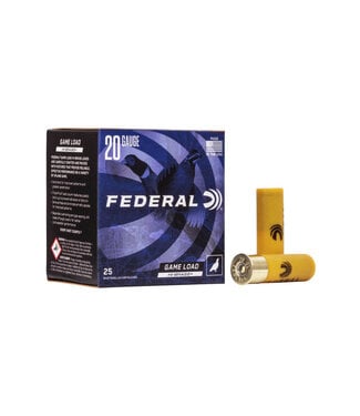 FEDERAL AMMO Federal Game Load Upland Ammunition -  20 Gauge, 5 Shot, 2-3/4 in, 1 oz, 1220 fps