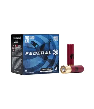 FEDERAL AMMO Federal Game Load Upland Heavy Field Ammunition - 28 Gauge, 5 Shot, 2-3/4 in, 1 oz, 1220 fps